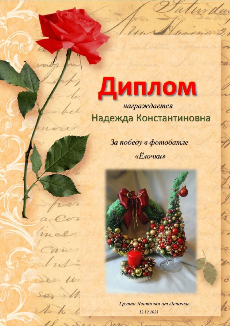 Открытка с днём рождения Надежда Константиновна