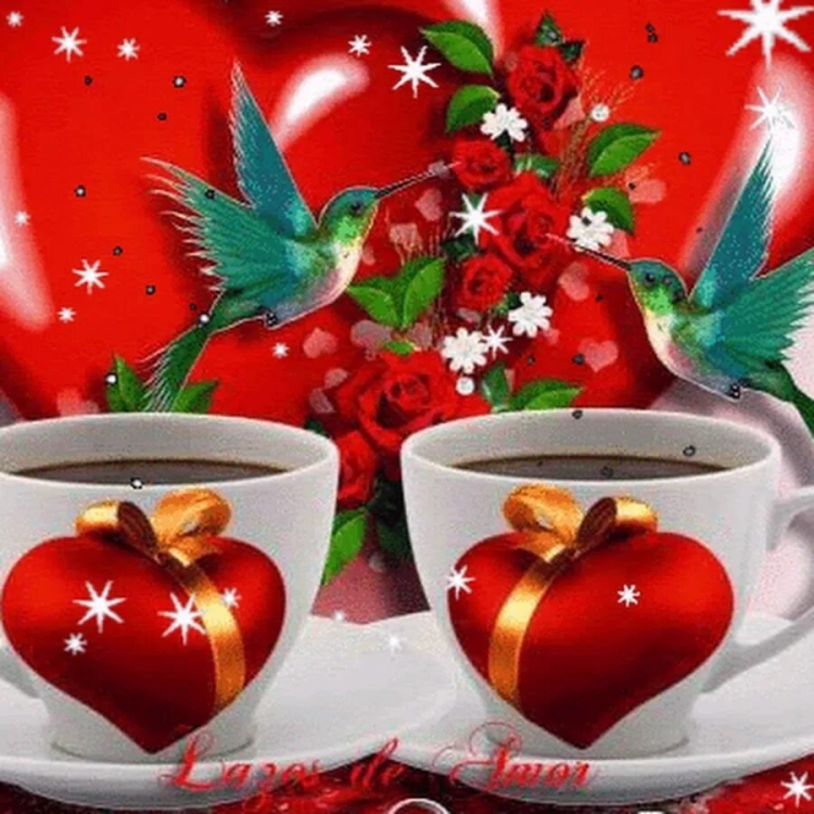 Сердечки с добрым утром живые