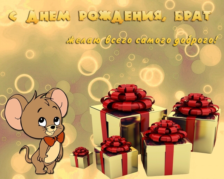 С днём рождения брату от сестры