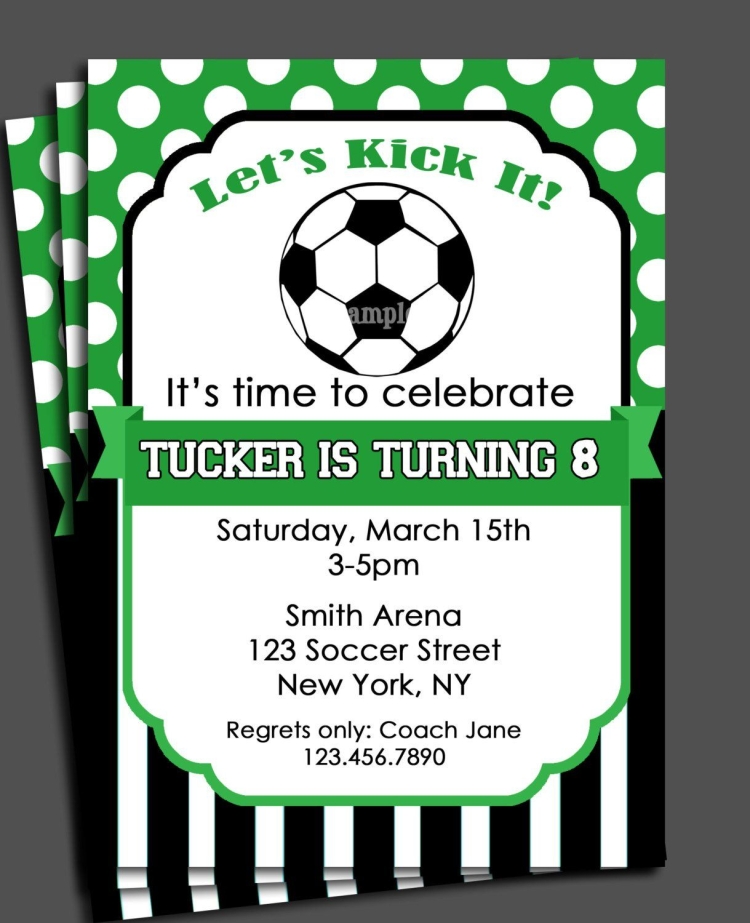 Пригласительные на футбольную вечеринку
