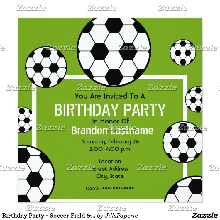 Приглашение на футбольную вечеринку