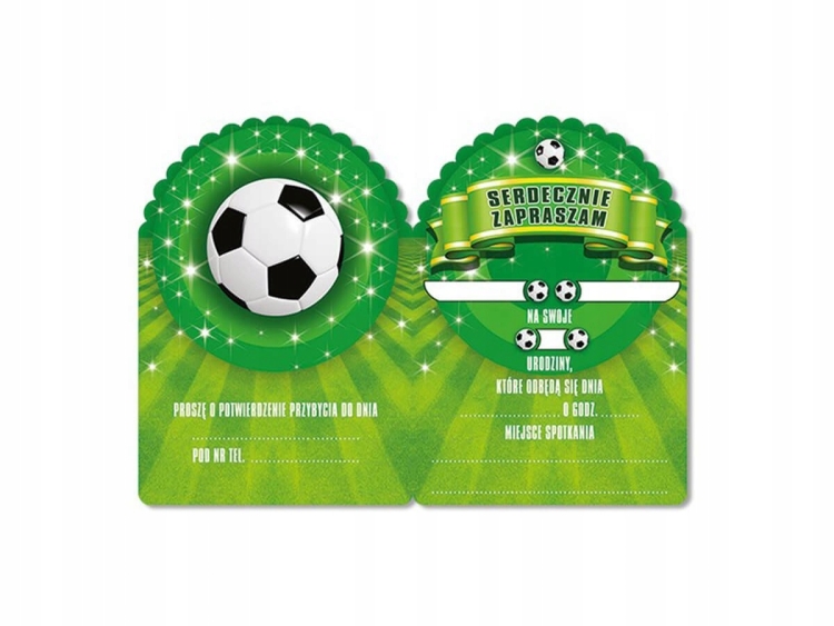 Пригласительные футбольная тематика