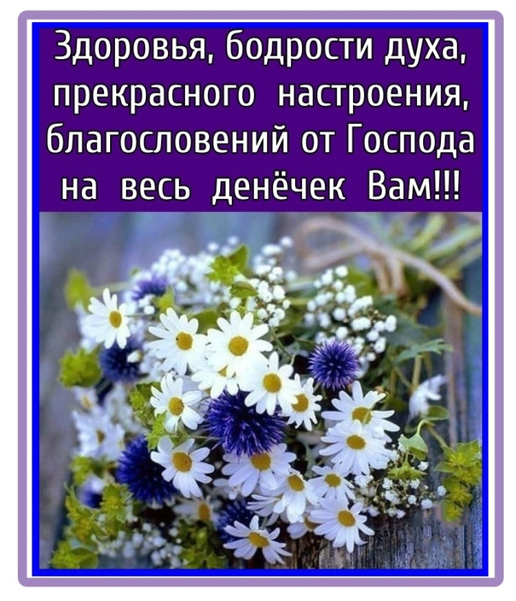 Пожелания доброго утра и благословенного дня