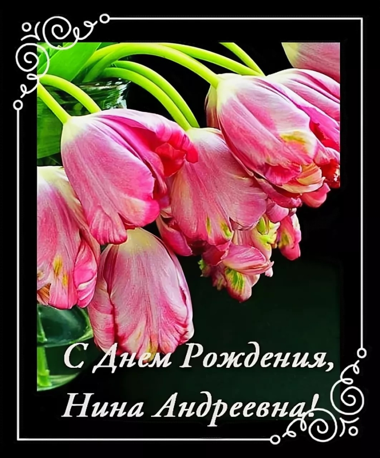 С днём рождения Нина Андреевна открытки