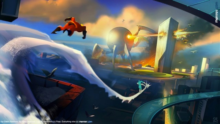 The incredibles 2 концепт арт