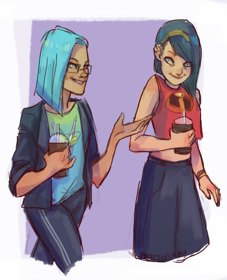 Violet Parr x Mirage Юри