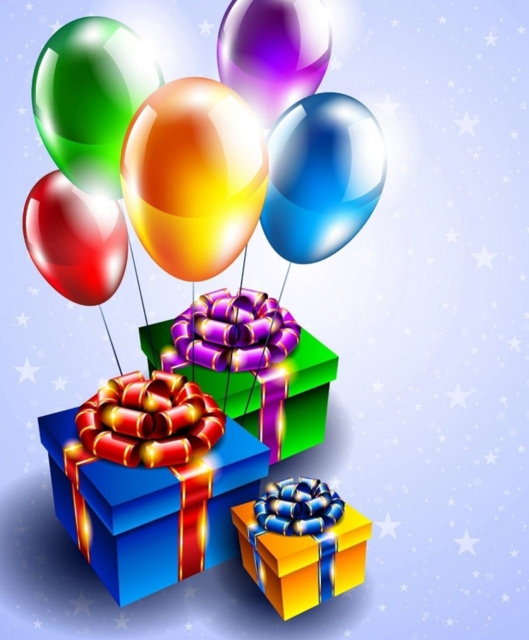 Открытки с днём рождения шары воздушные