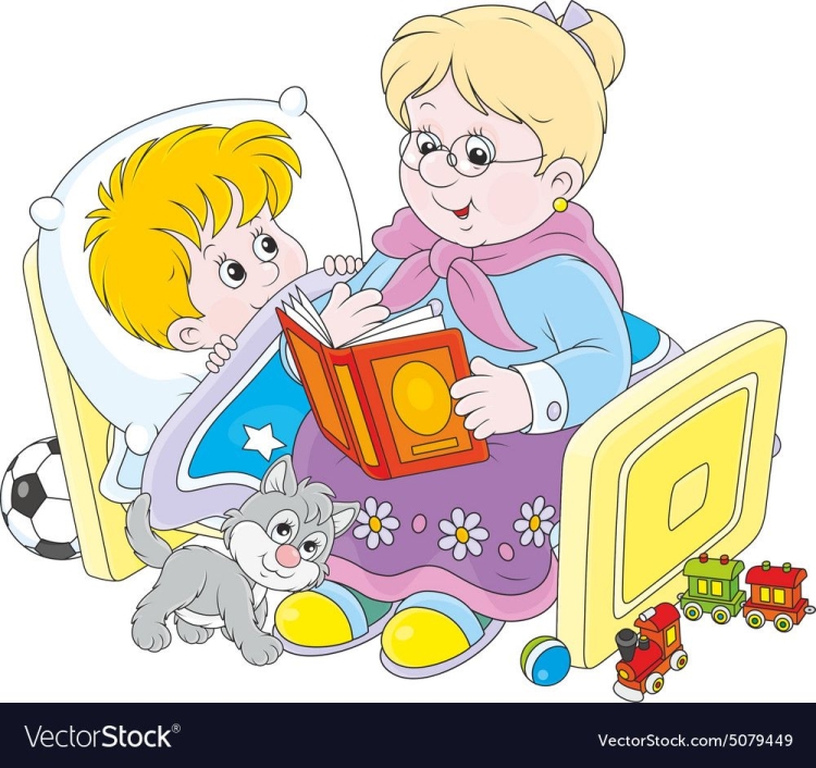 Бабушка с книжкой
