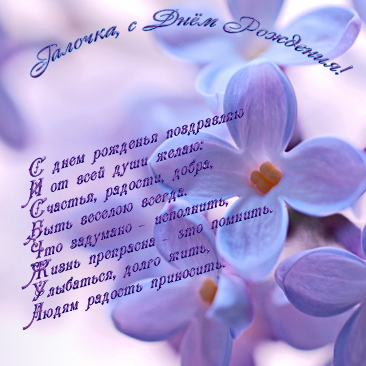 Поздравления с днём рождения Галина