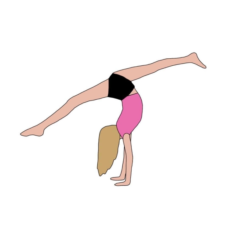 Гимнастические позы рисунок