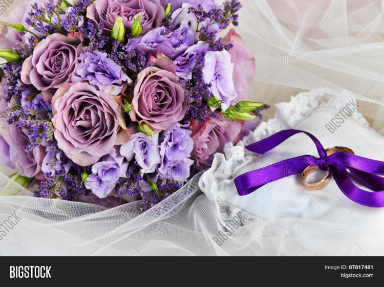 Букет невесты "сиреневое утро"