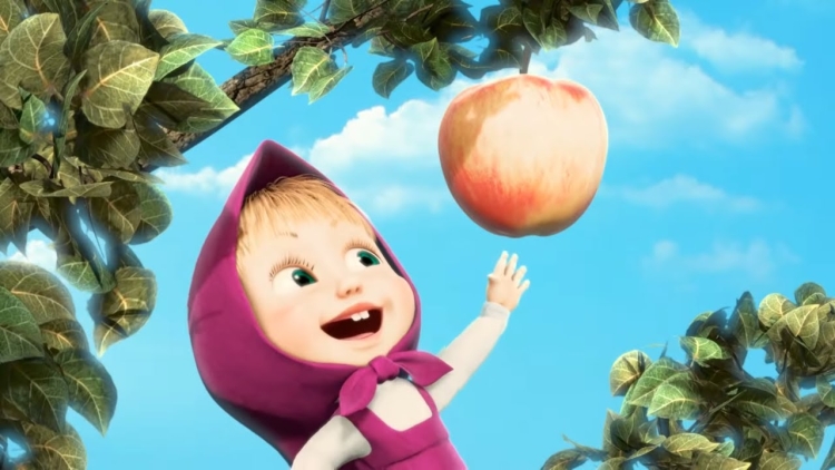 Маша и медведь первая встреча яблоня