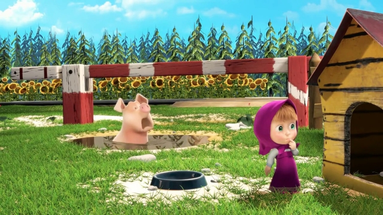 Маша и медведь первая встреча батуты