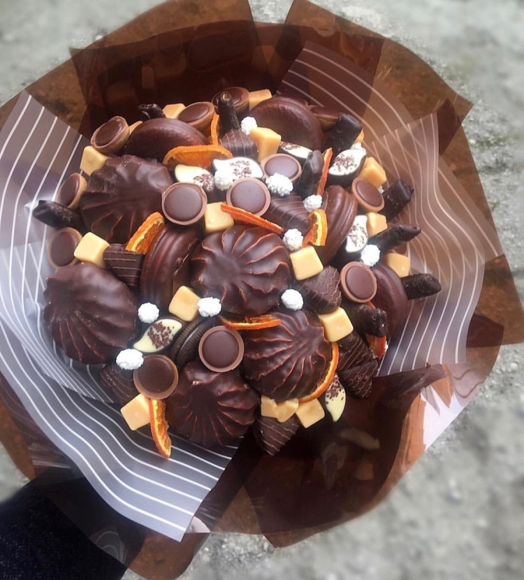 Букет из шоколадных конфет
