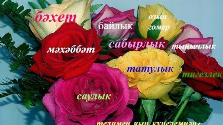 Поздравления с днём рождения женщине на татарском языке красивые