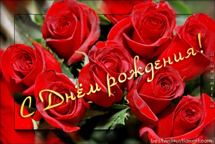 С днём рождения женщине розы