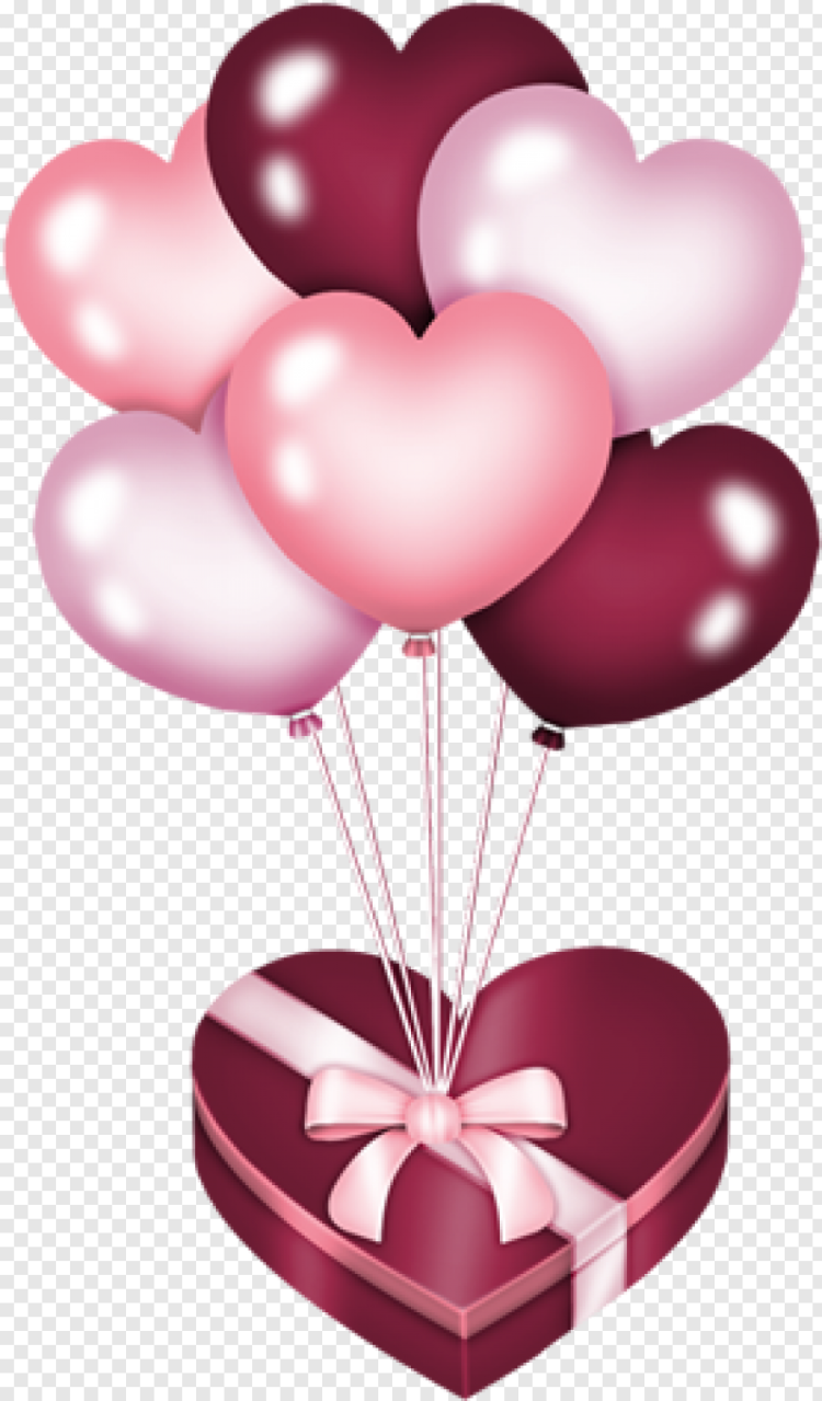 С днём рождения шарики сердечки