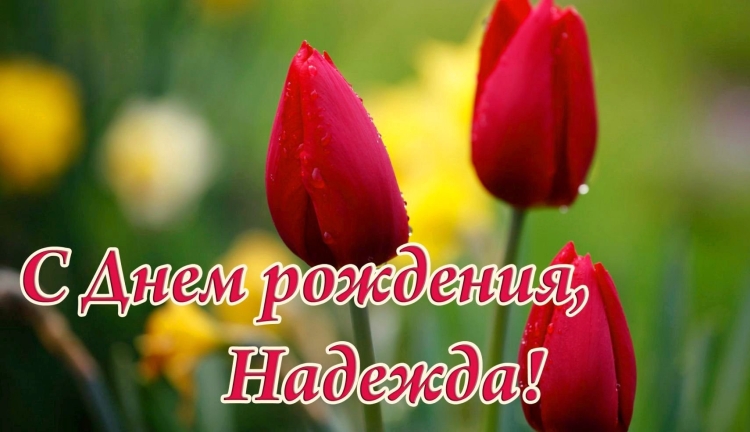 Поздравить Надю с днем рождения