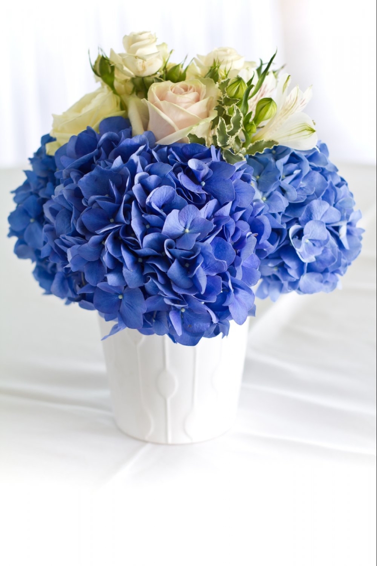 Букет "синяя гортензия"
