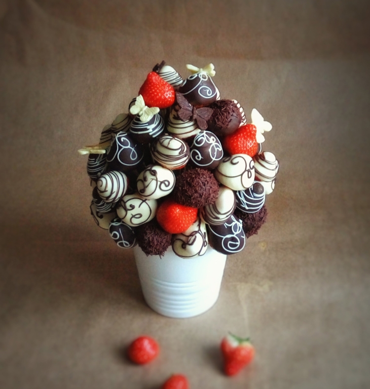 Съедобный букет в кружке