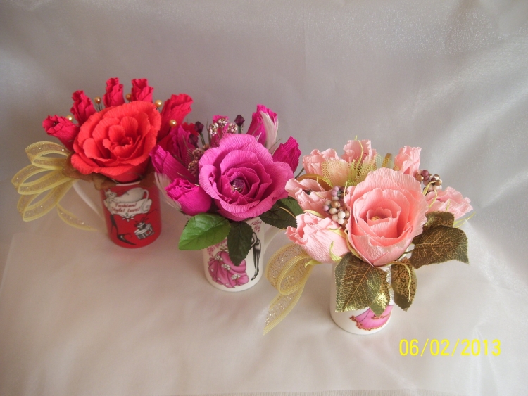 Маленькие композиции из конфет