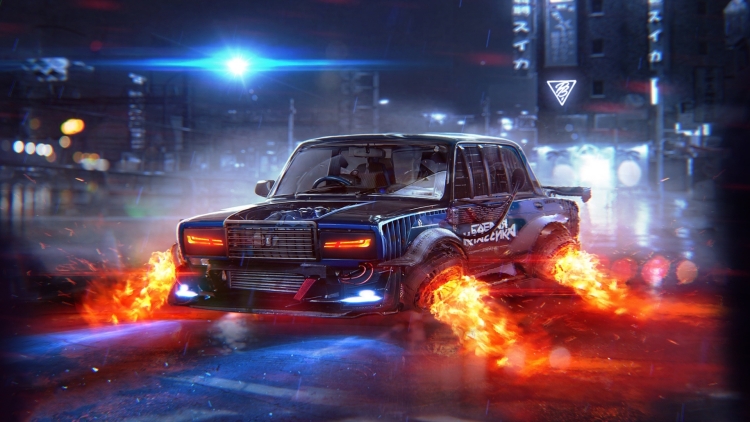 Cyberpunk 2077 машины Жига