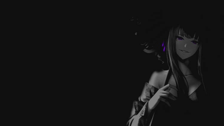 Аниме девушки на темном фоне