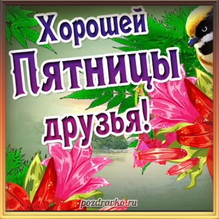 Хорошей пятницы друзья