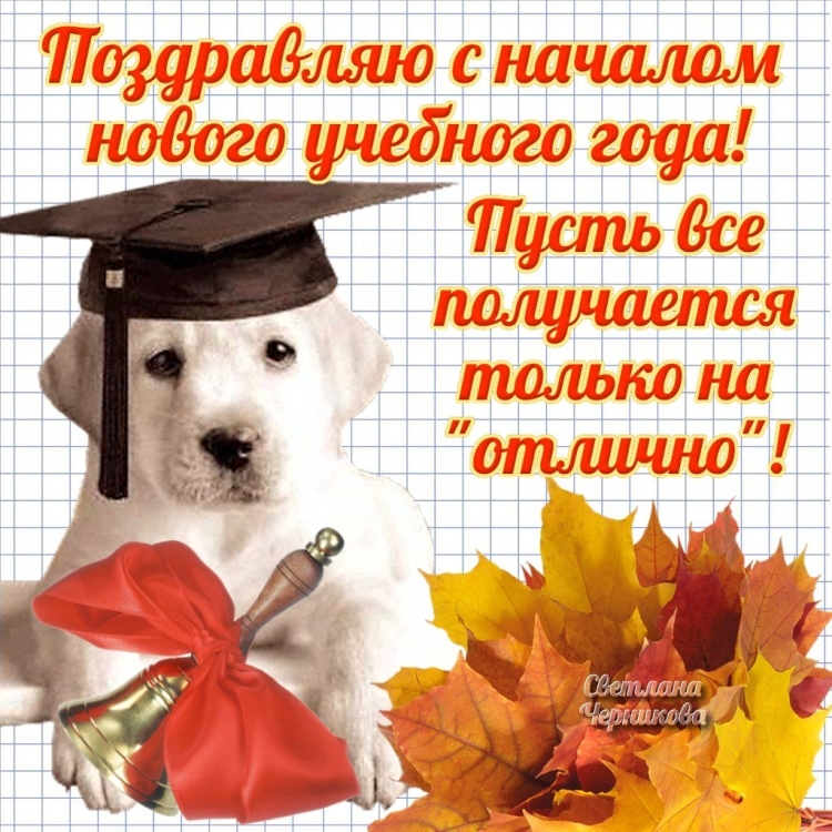Поздравление с новым учебным годом