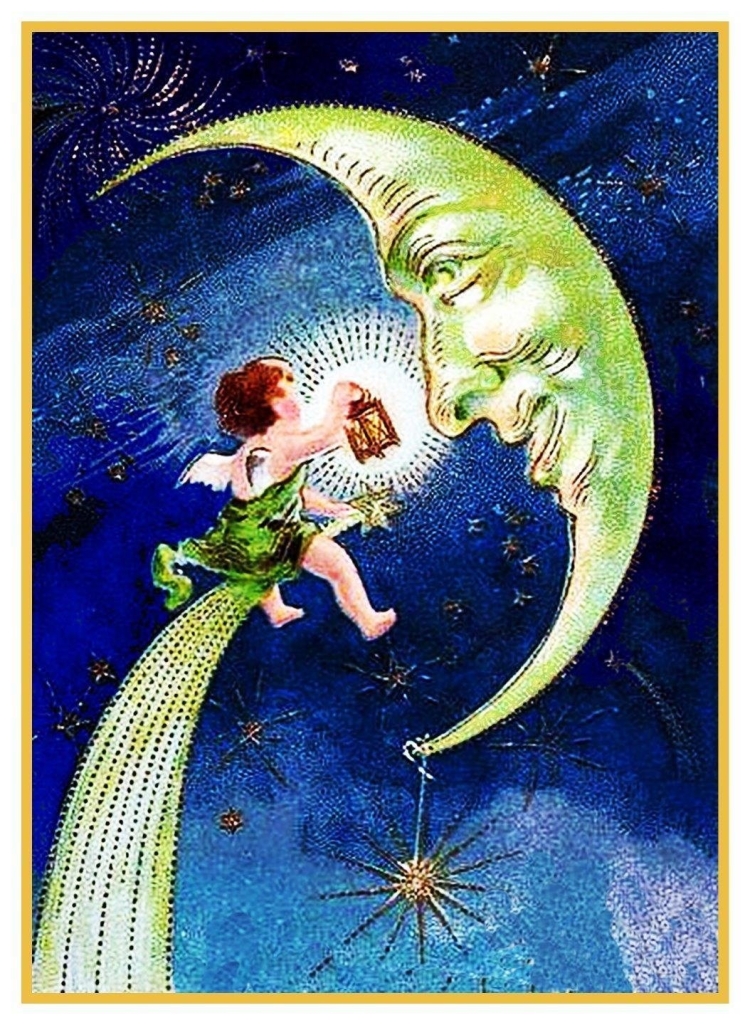 Старинные открытки спокойной ночи